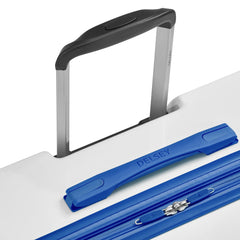 White with Blue Trim