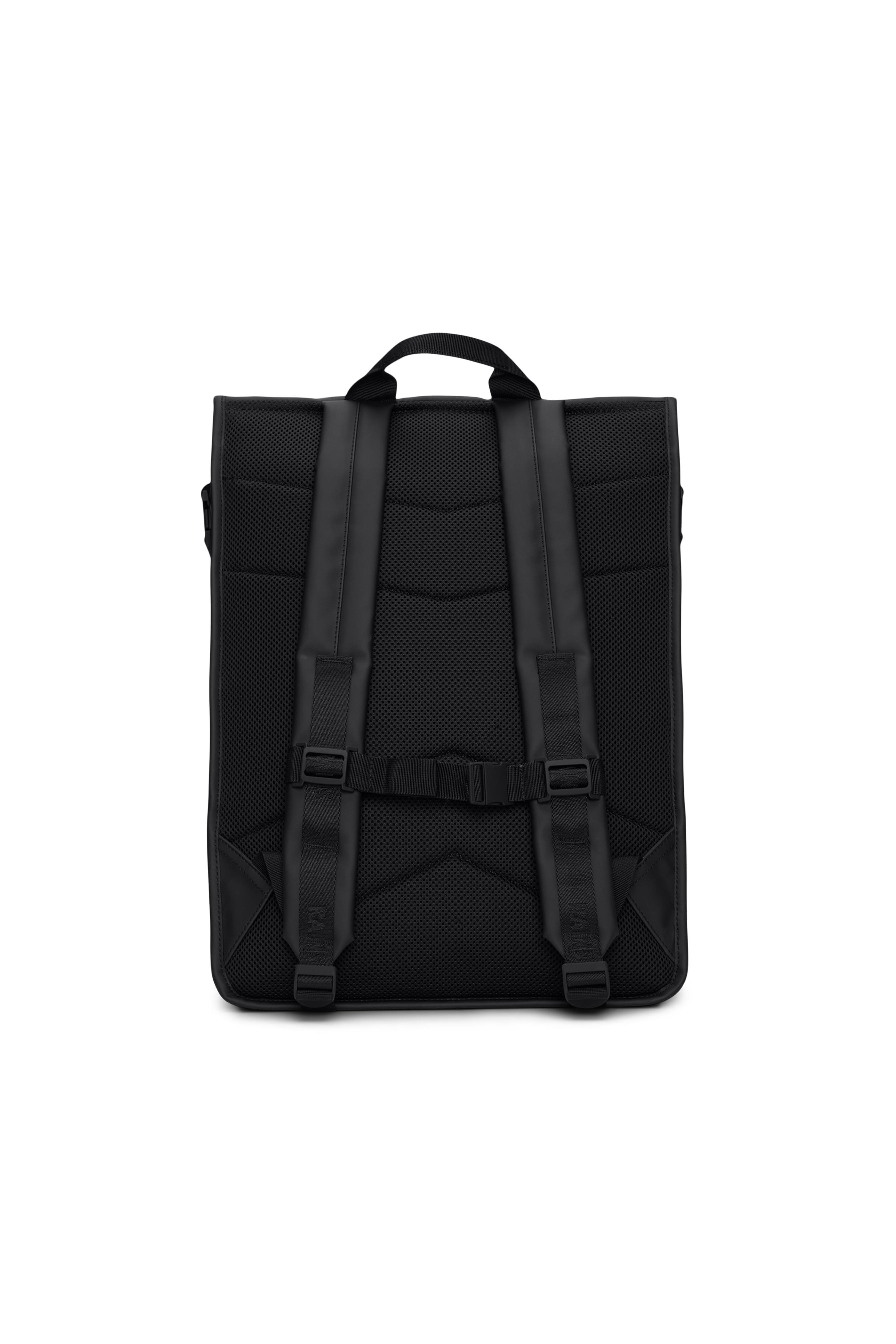 trail rolltop backpack rains Rucksack - Green Water Resistant Water Repellent Rolltop Padded Straps Air-Mesh Back Minimalist Contemporary Urban Design with carefully selected materials to ensure increased durability Rains TRAIL ROLLTOP BACKPACK UNISEX