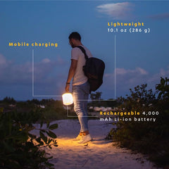 Luci Base Camp: 360 Lumens, Usb-C Charging, Matte Finish + White Leds