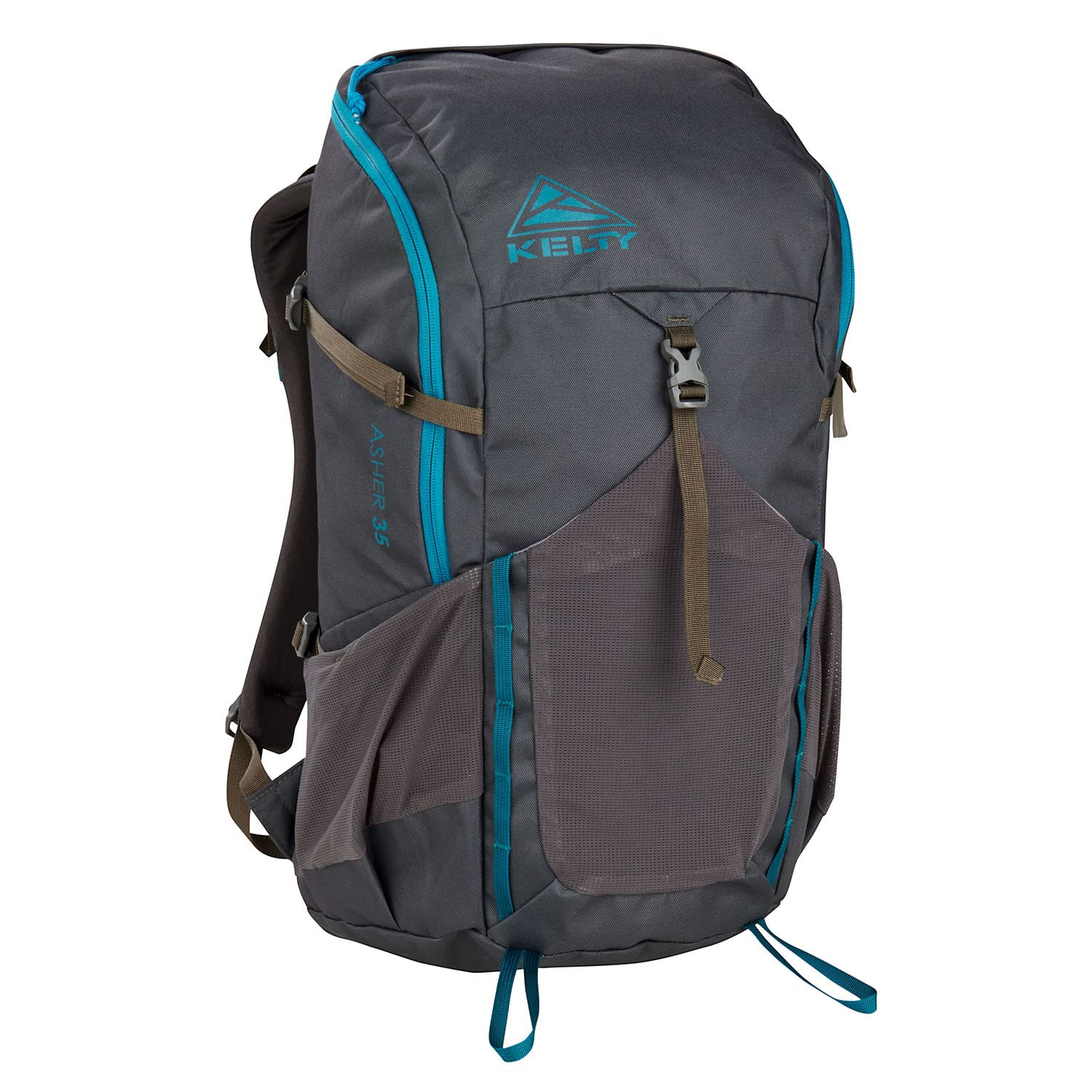 day hike backpack kelty Kelty Asher 35L Backpack Beluga/Stormy Blue