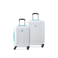 White with Teal Trim