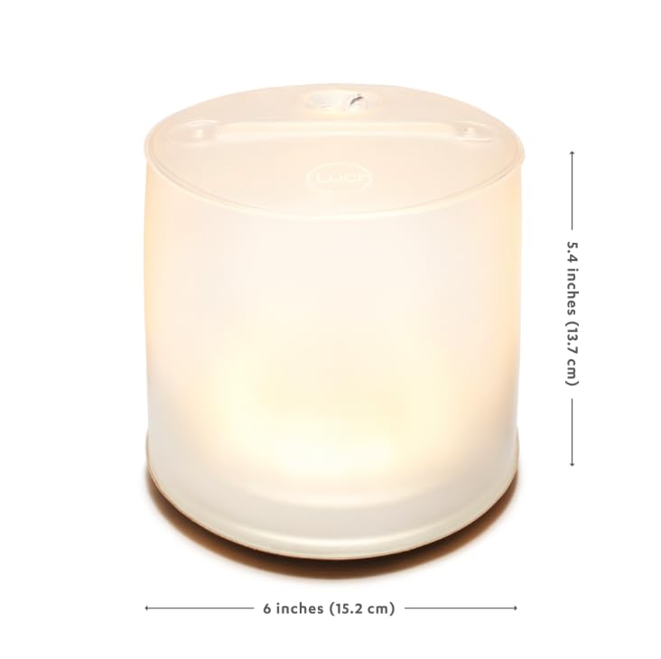 Luci Base Camp: 360 Lumens, Usb-C Charging, Matte Finish + White Leds