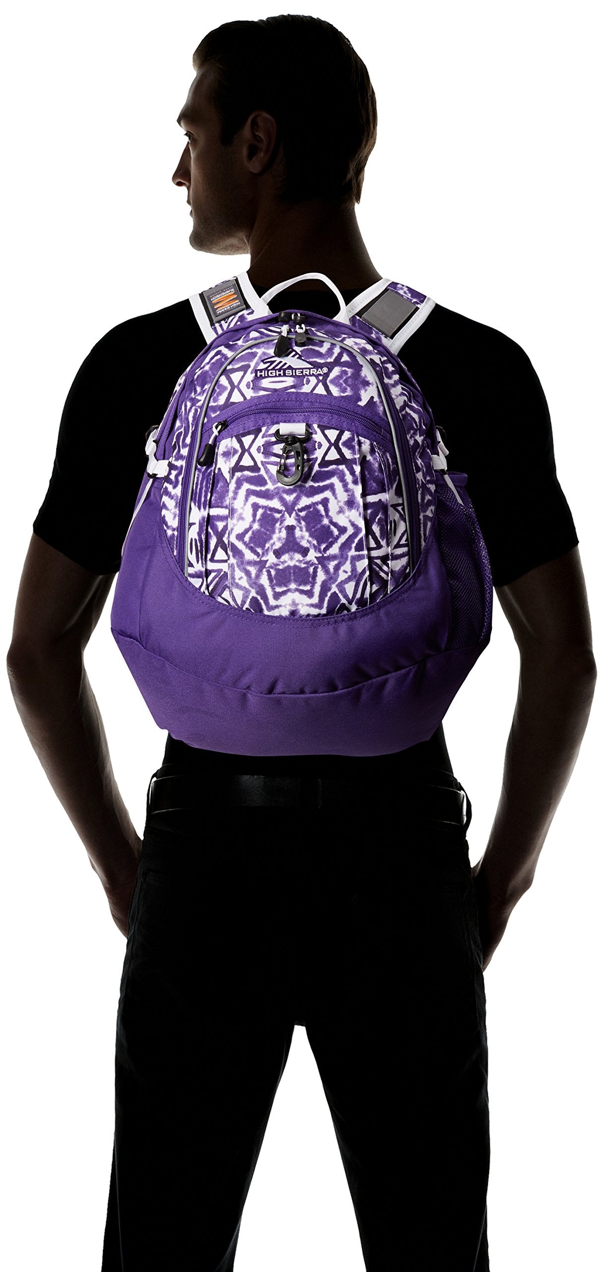 Shibori/Deep Purple/White