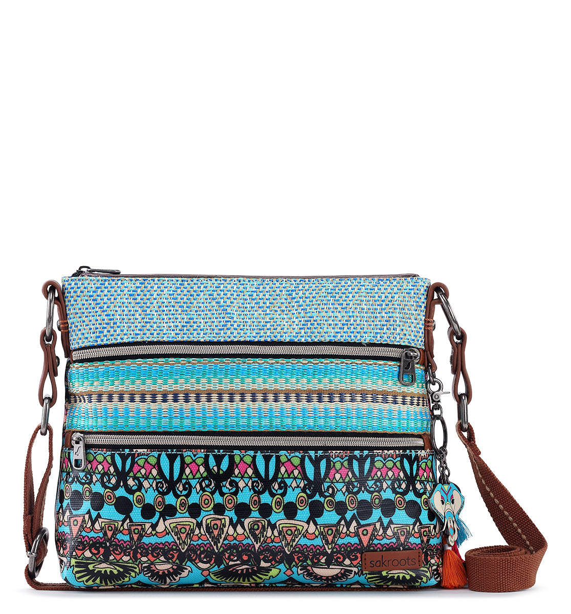 Sakroots Basic Crossbody Bag Royal Blue Seascape