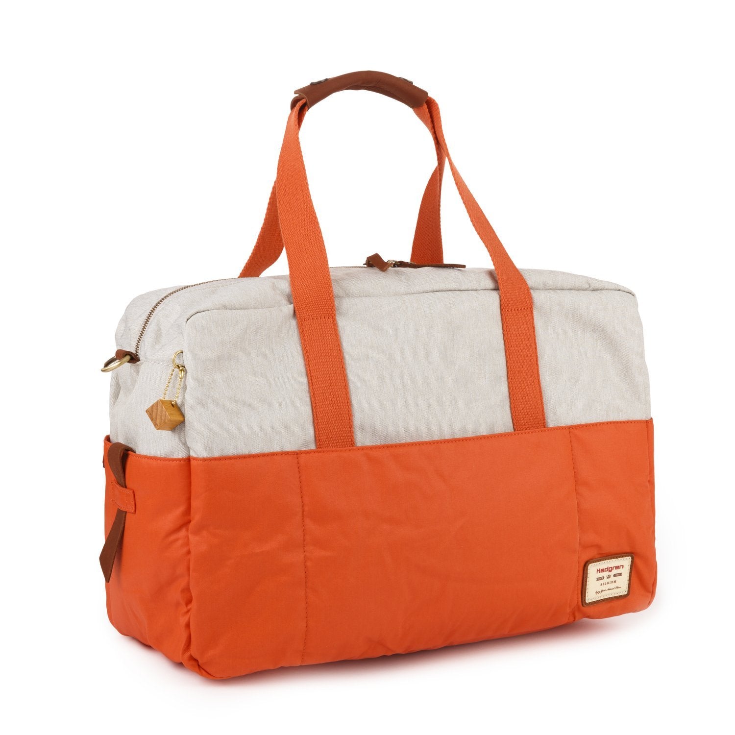 Hedgren Sitka Large Duffel Bag Apricot Brandy Off White