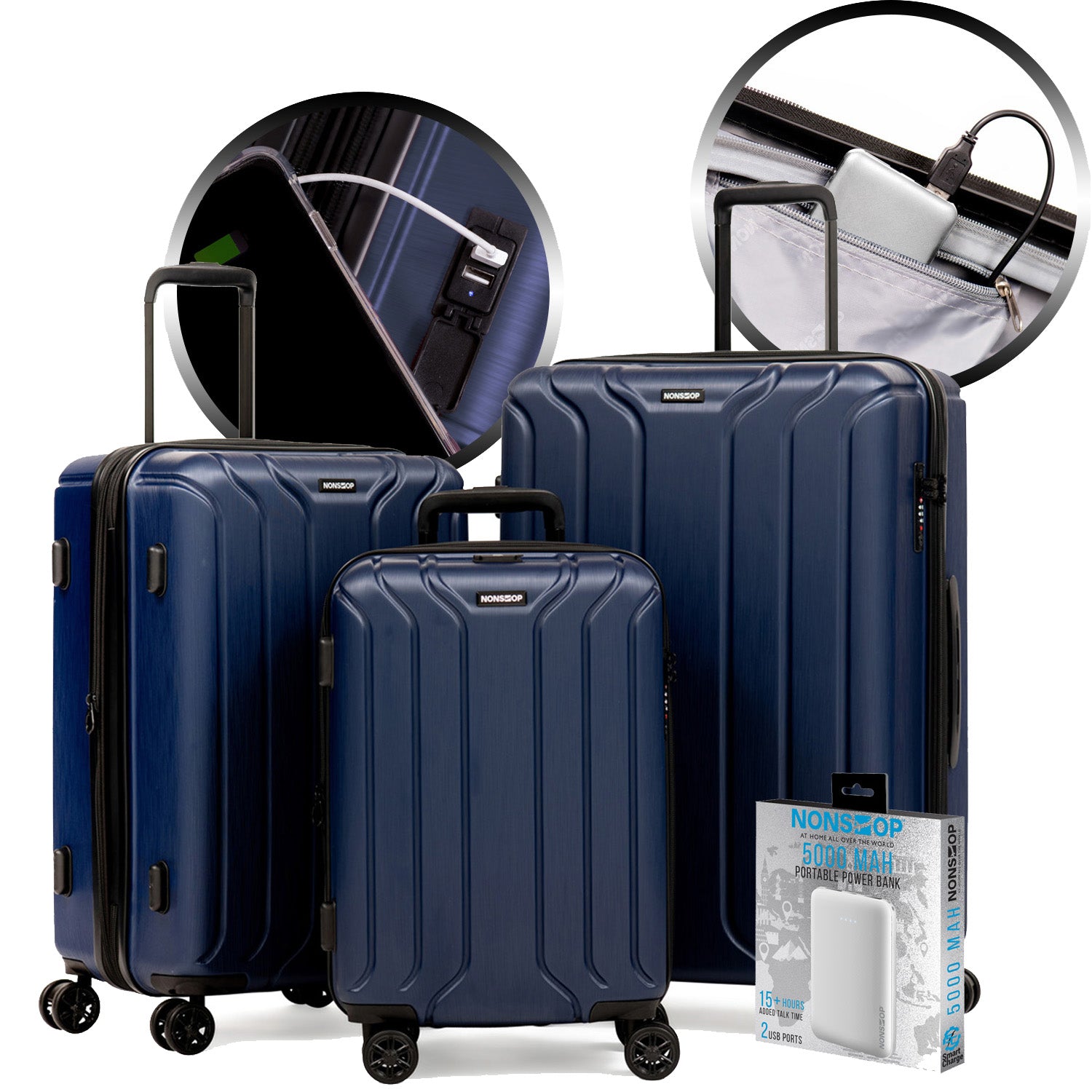 Posh Spinner Luggage Set, Rolling Case & Duffel, 16/18/20/22/24 inches –  Orion Travelers