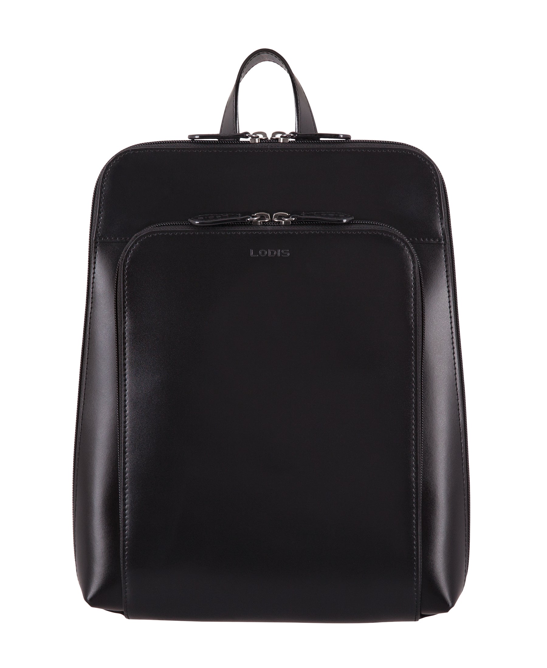 black leather lodis backpack for women Lodis Audrey Under Lock & Key Ryder Tote Backpack