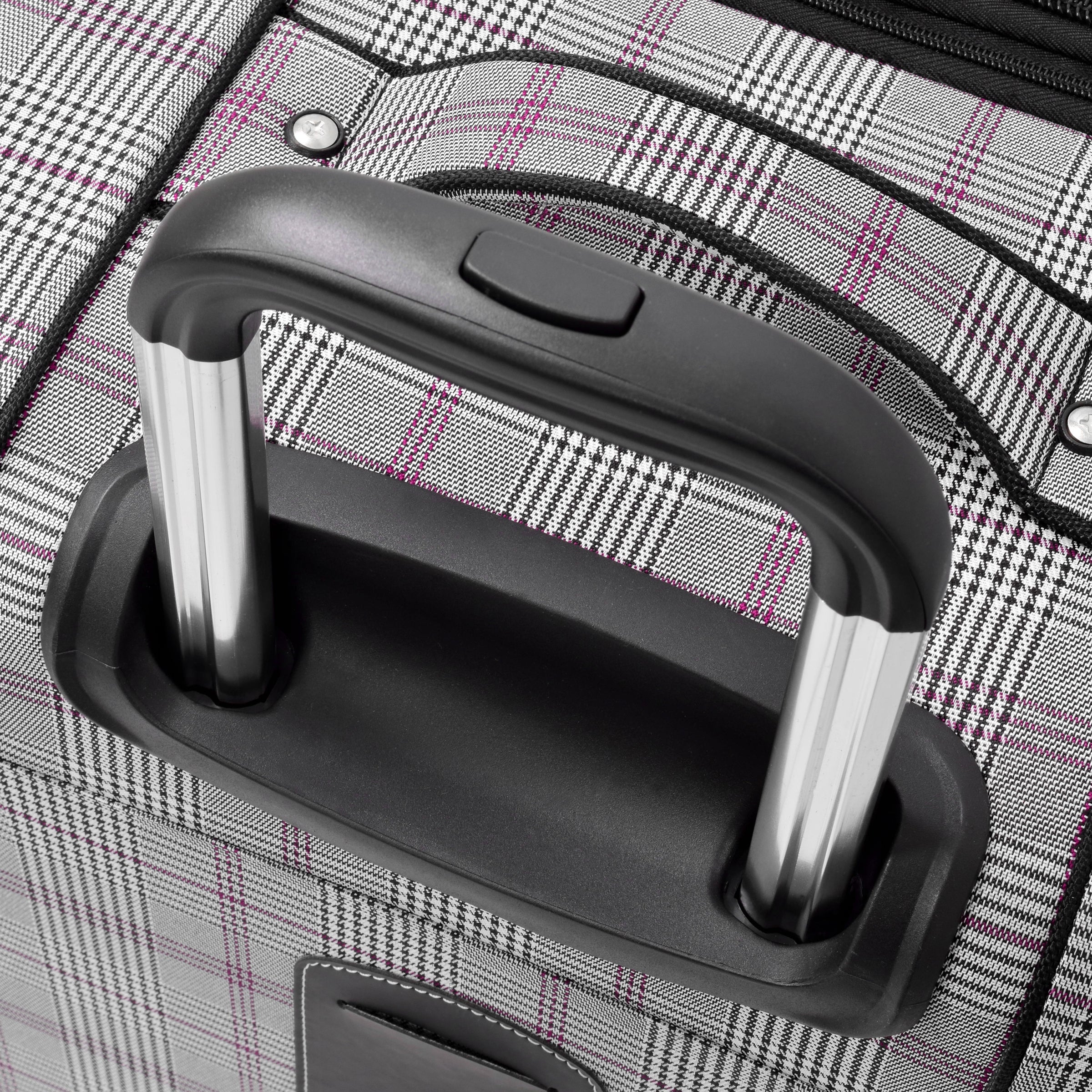 Grey/Burgundy Glen Plaid