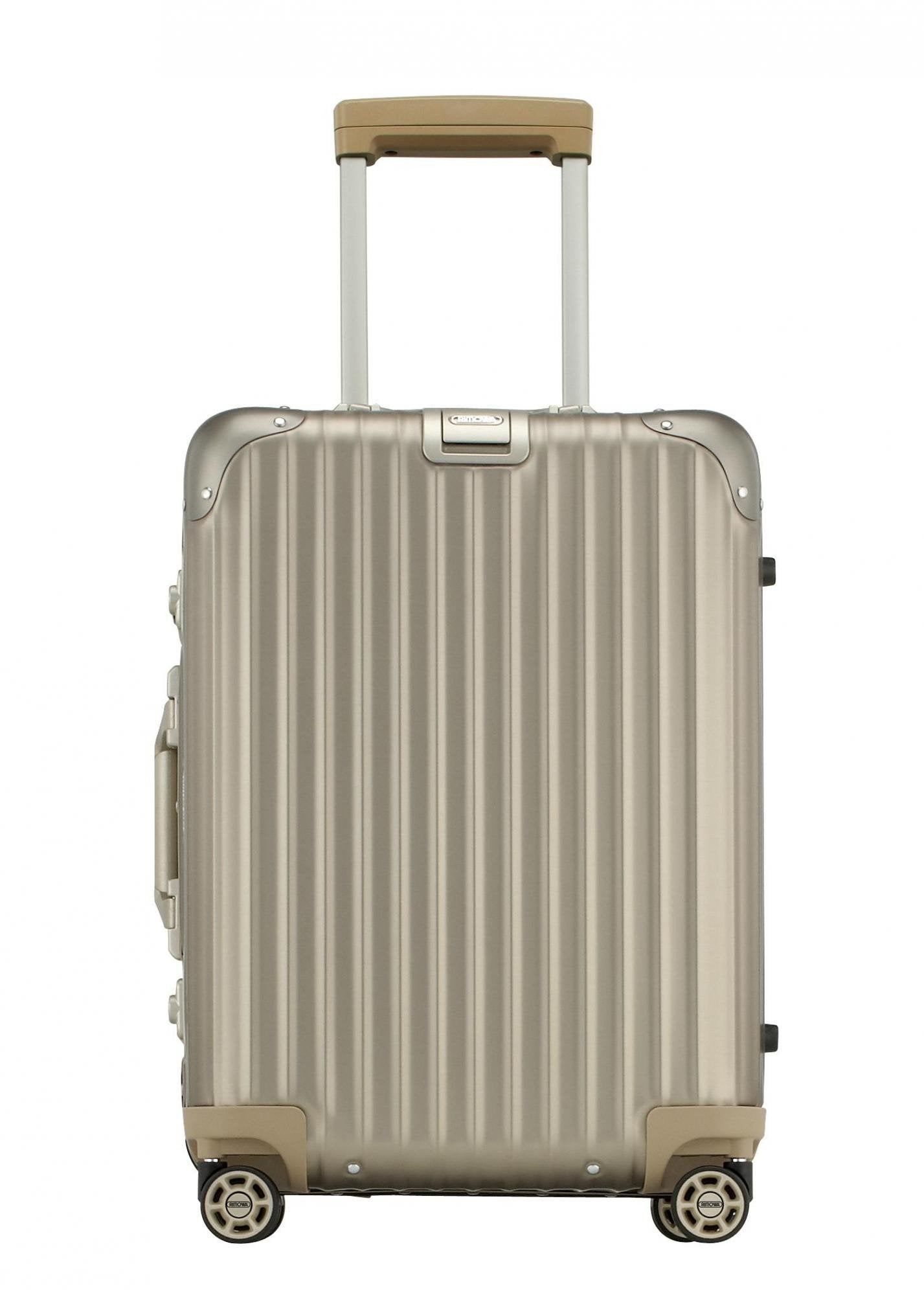 Shop RIMOWA TOPAS TITANIUM RIMOWA TOPAS Titanium Suitcase 98L by MTLQC