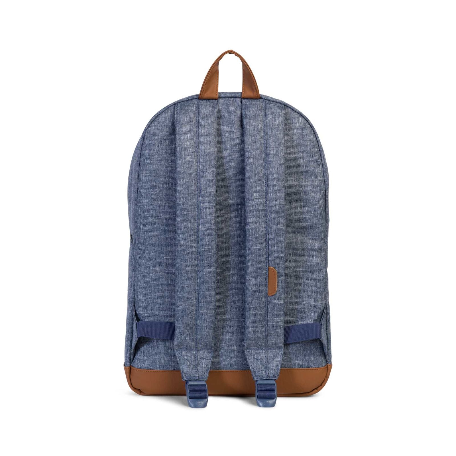 Dark Chambray Crosshatch/Tan Synthetic Leather