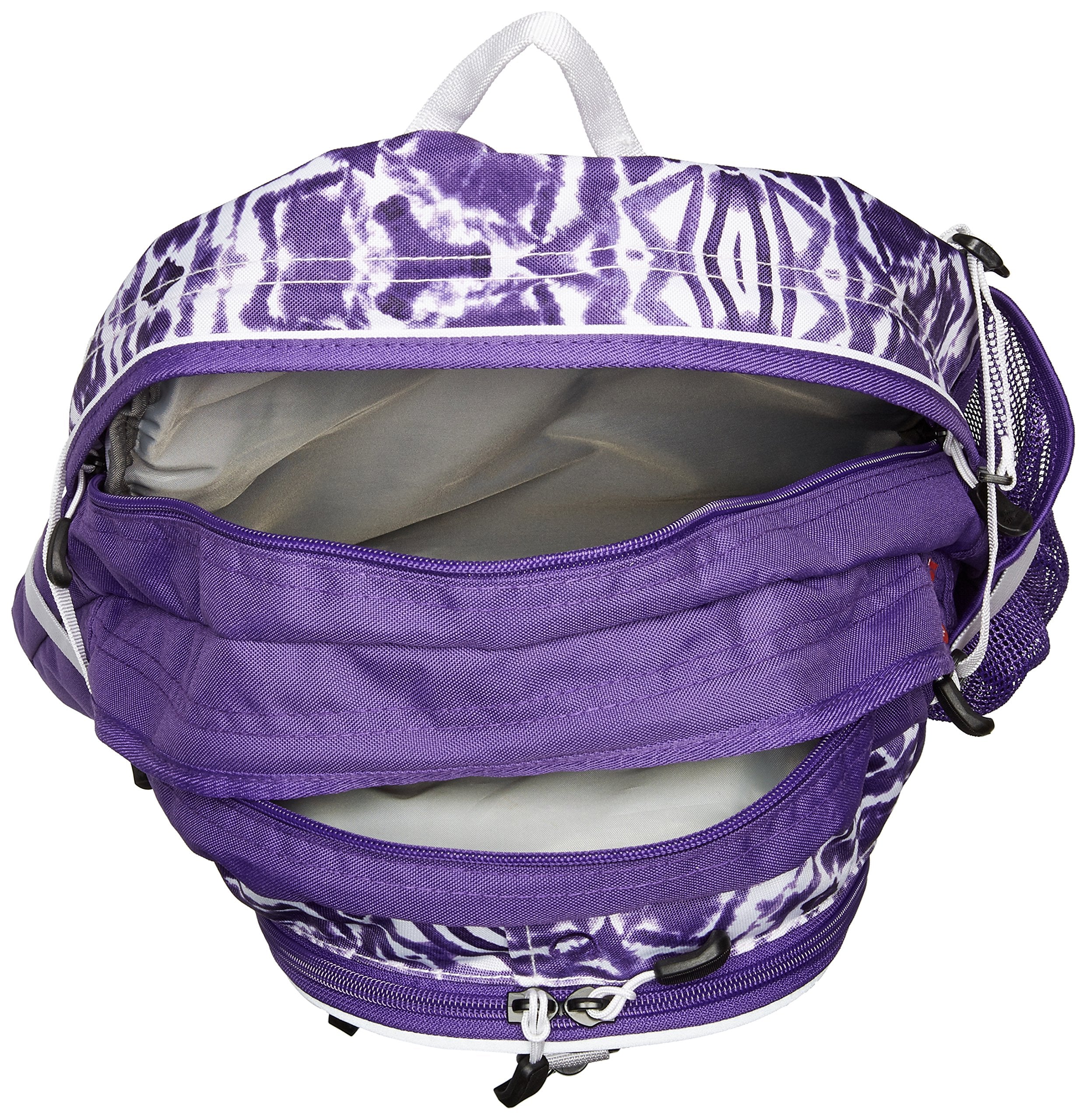 Shibori/Deep Purple/White