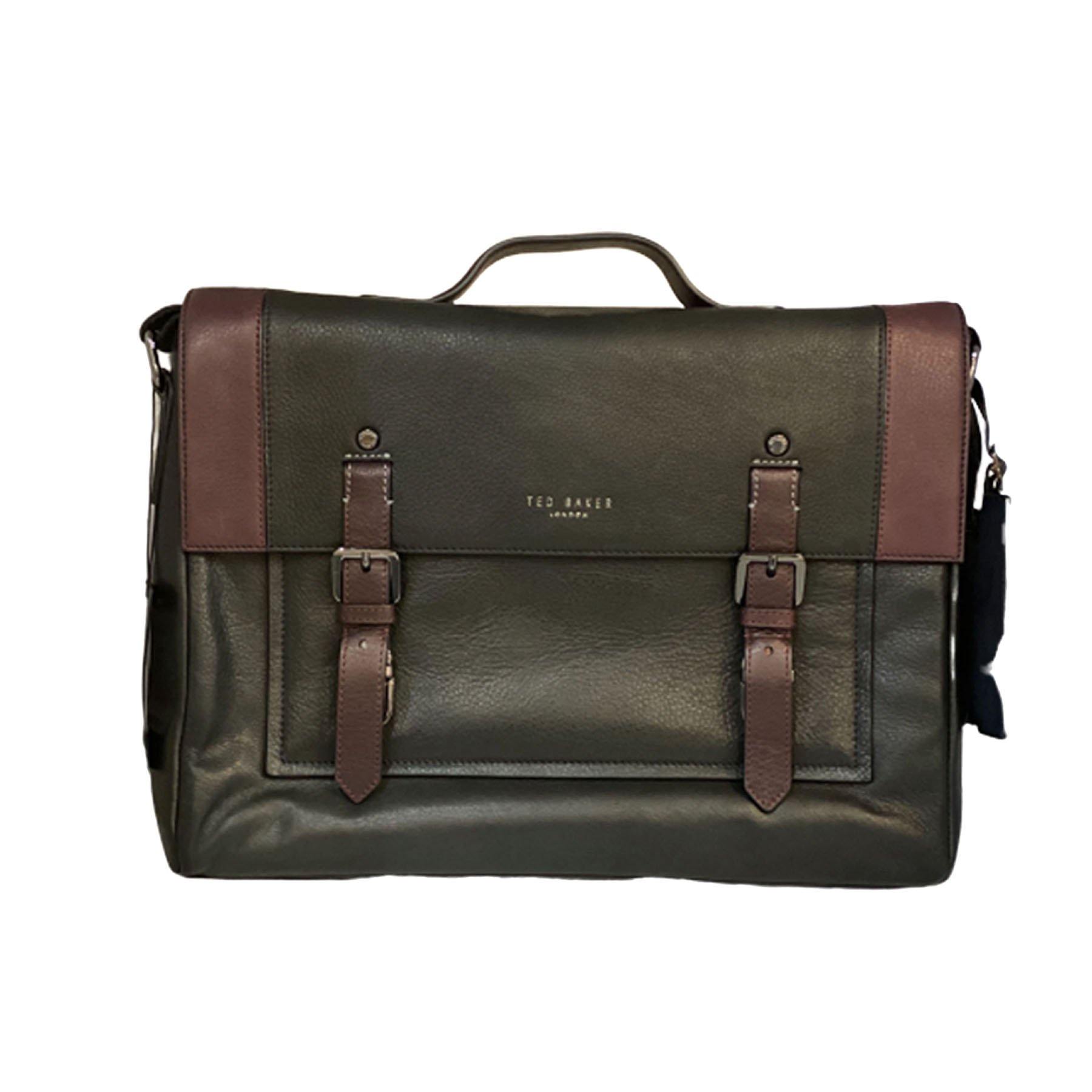 Ted Baker Tonal Leather Messenger Bag – Luggage Online