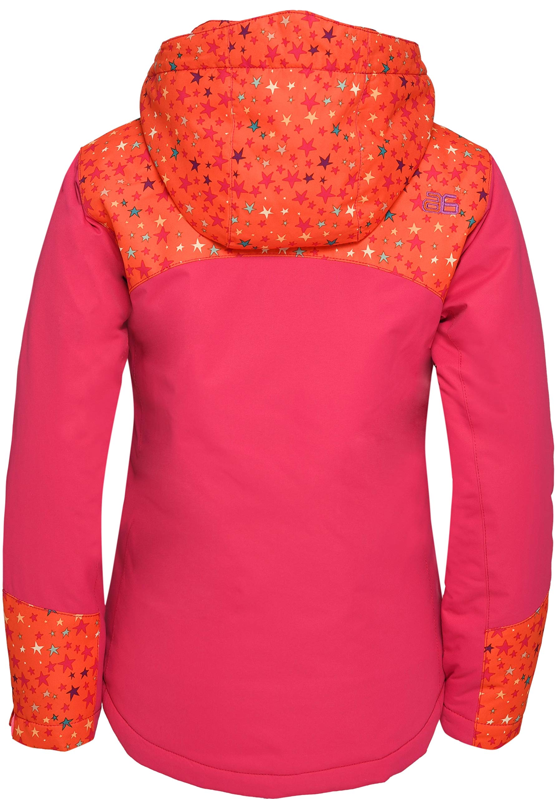 North Star Print Clementine/Fuchsia