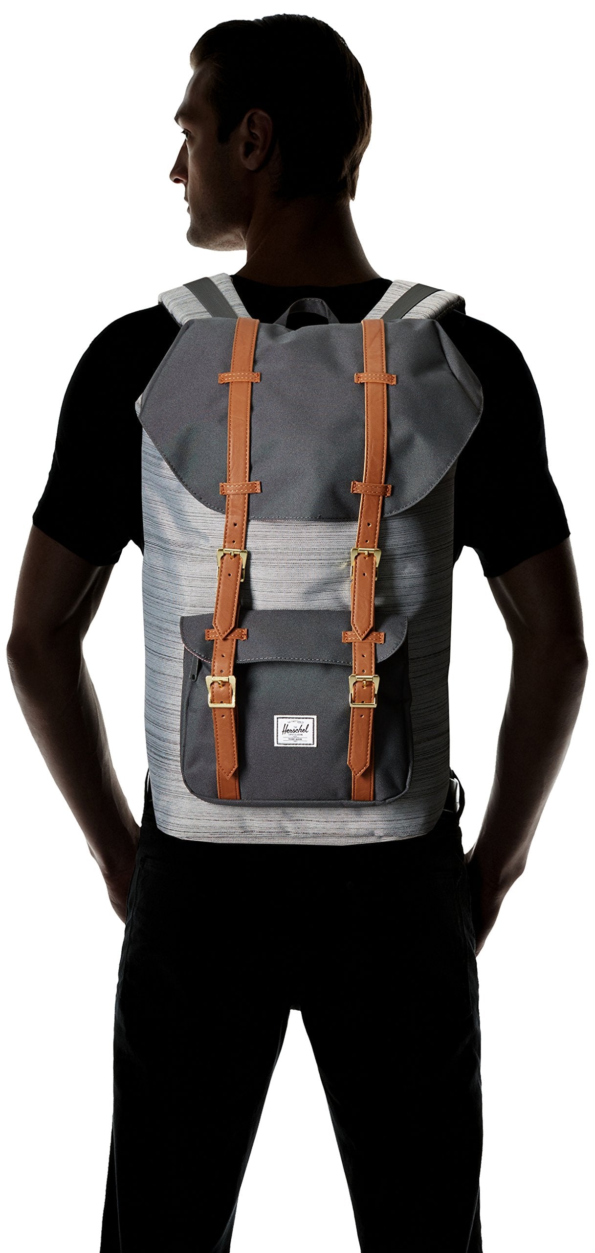 Multi Crosshatch/Dark Shadow/Tan Synthetic Leather