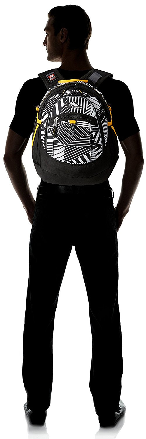 Stripe Fracture/Black/Yell-O