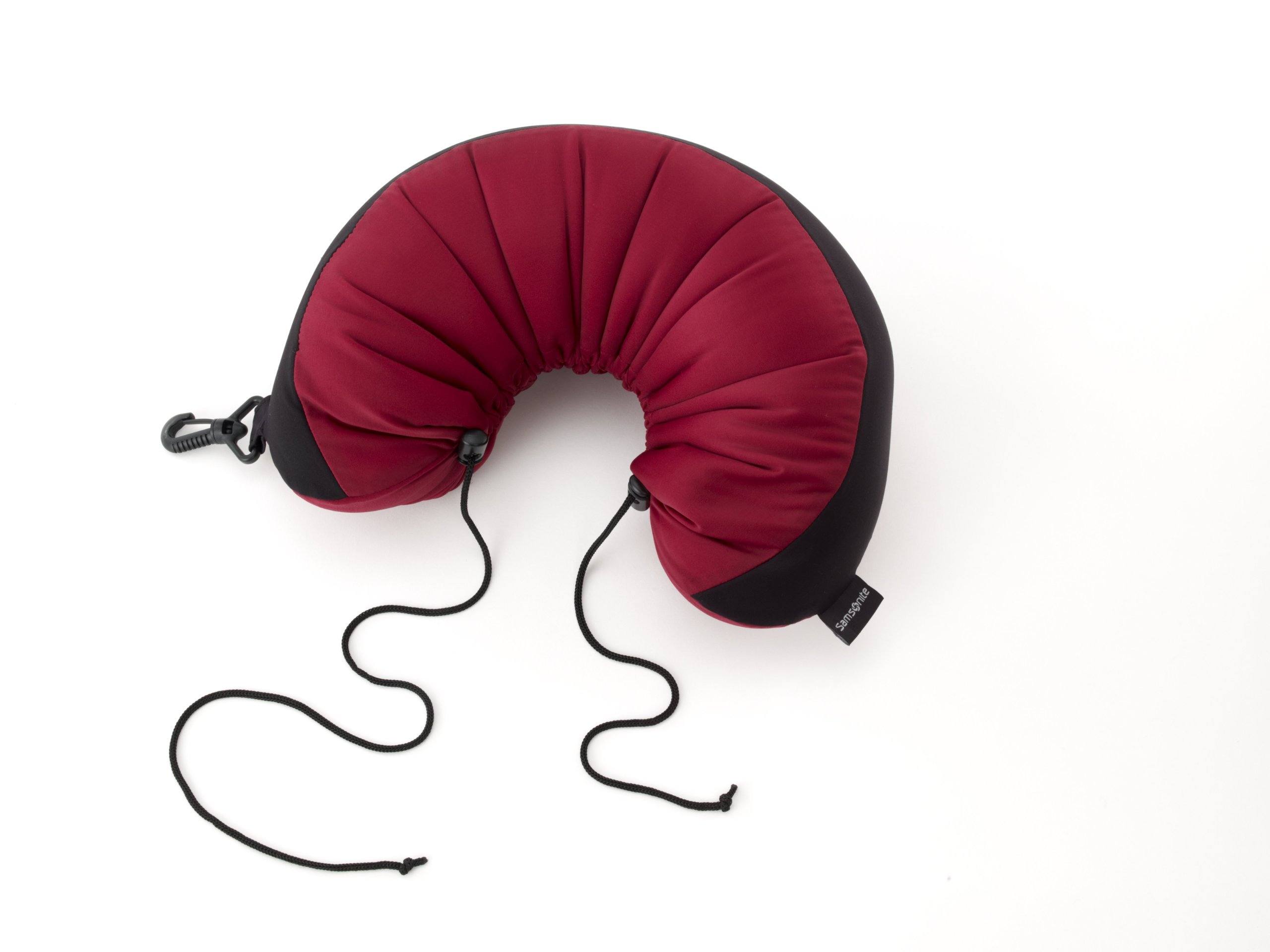 Samsonite 3 in 1 Microbead Neck Pillow, Wineberry