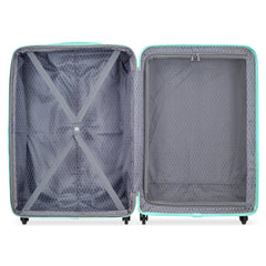 White with Teal trim / 28 Inch Checked Large