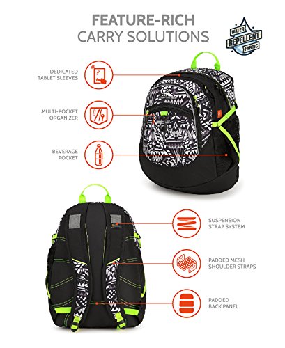 Geo Weave/Black/Zest