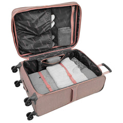 Rose Charcoal Herringbone