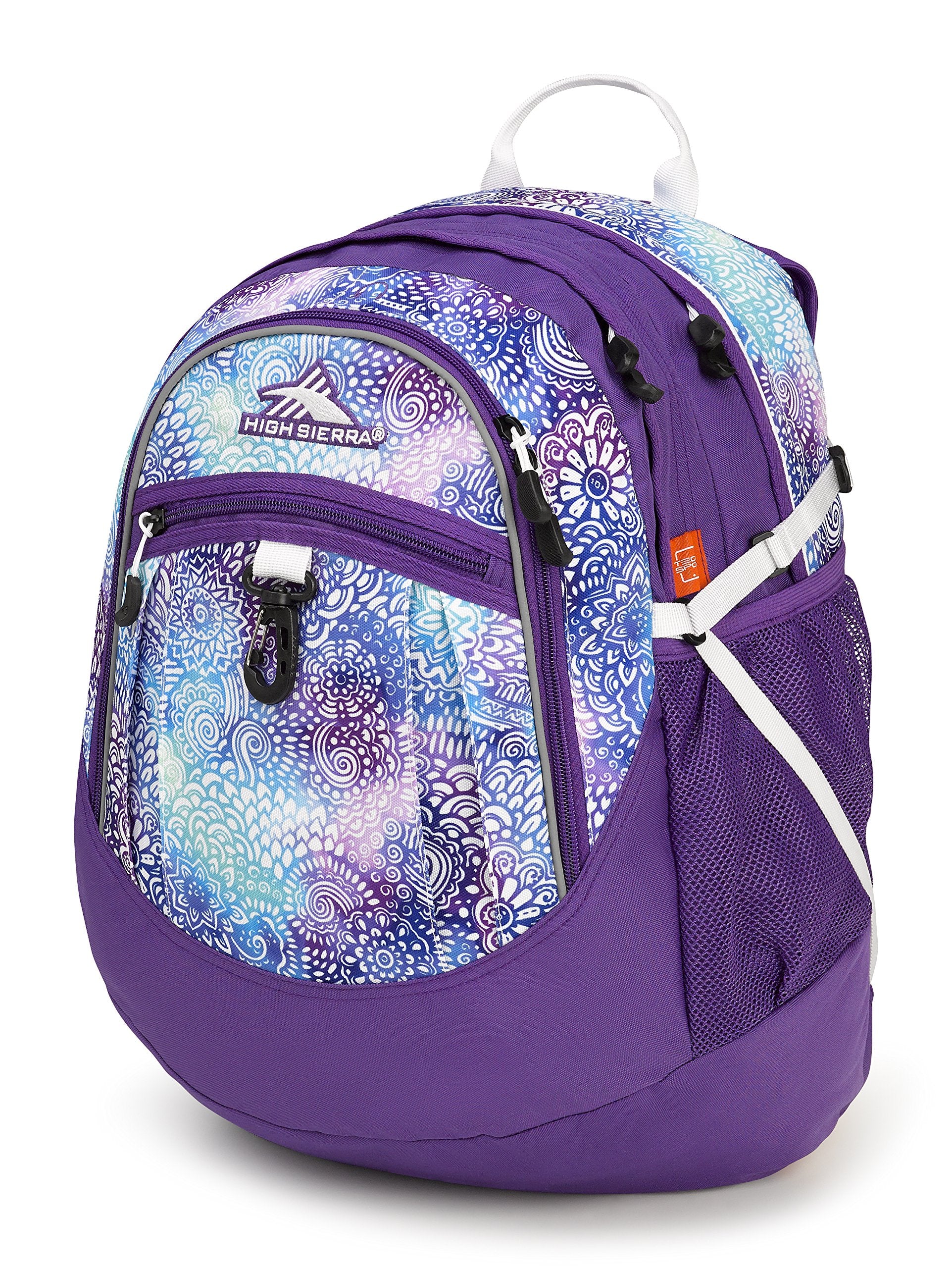 Flower Daze/Deep Purple/White