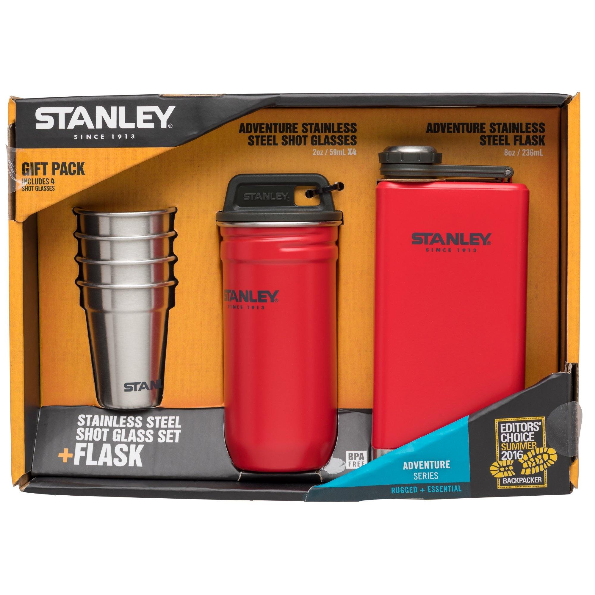 Stanley Adventure Shot Glass Set + Flask Hammertone Green