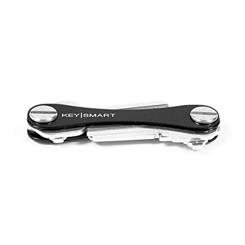 KeySmart Compact Key Holder with Expansion Pack (Black, new