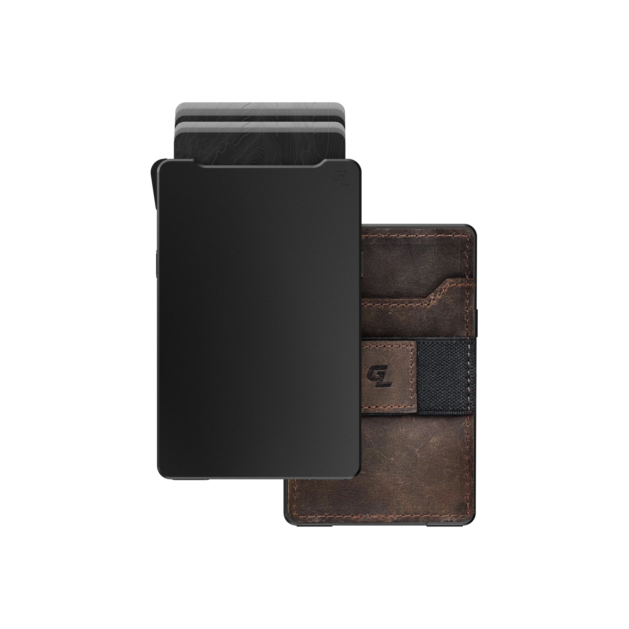 Midnight Black Brown Leather