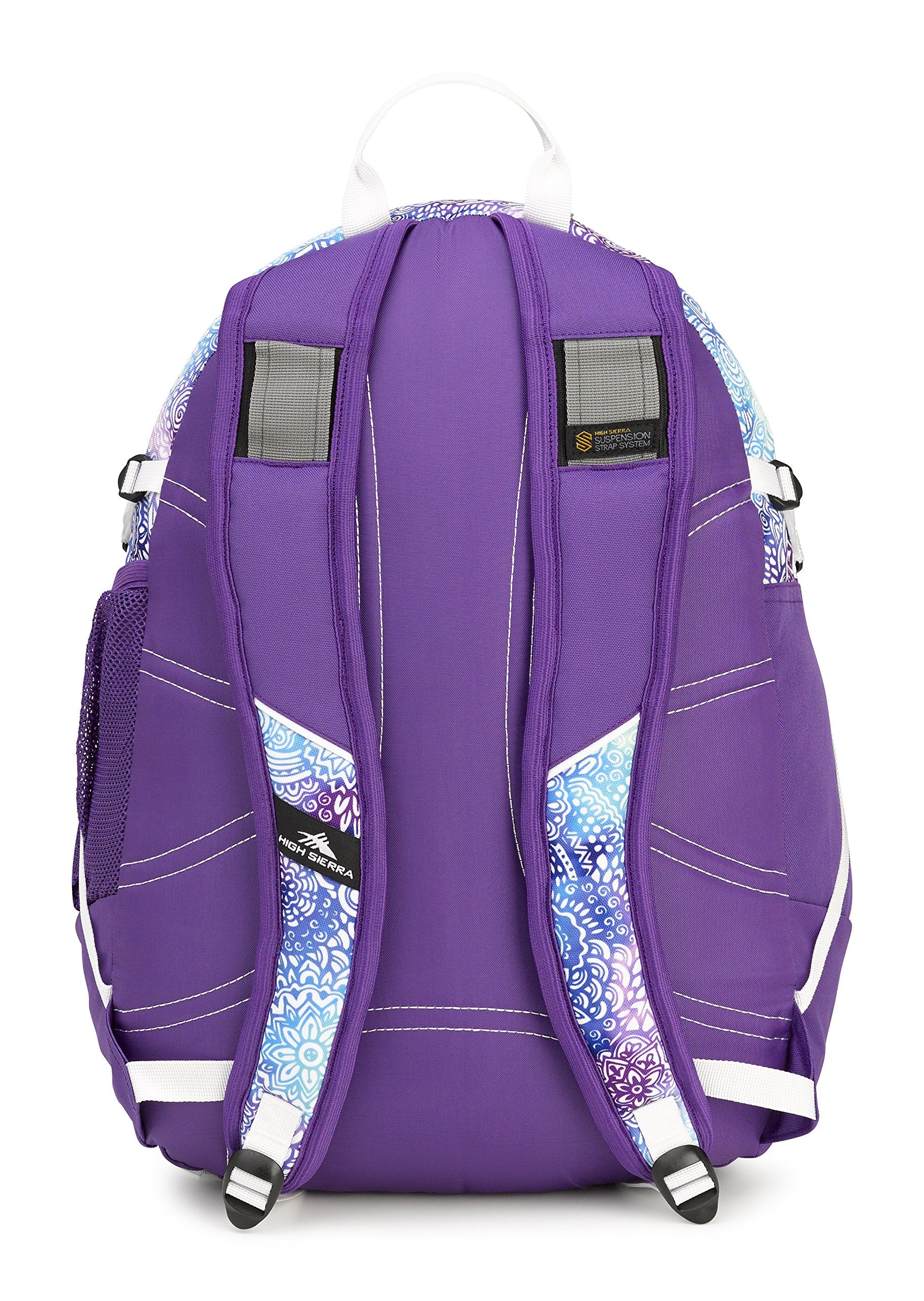 Flower Daze/Deep Purple/White