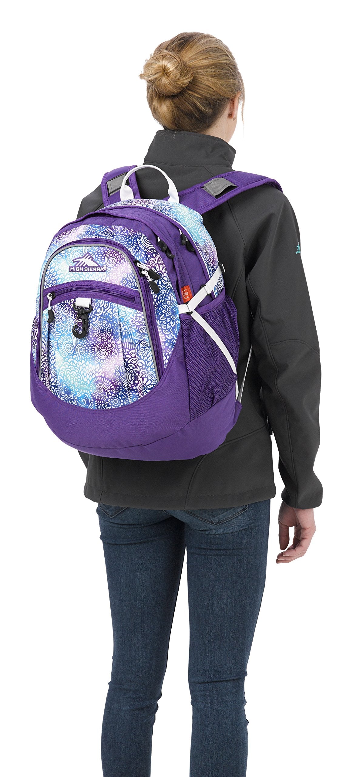 Flower Daze/Deep Purple/White