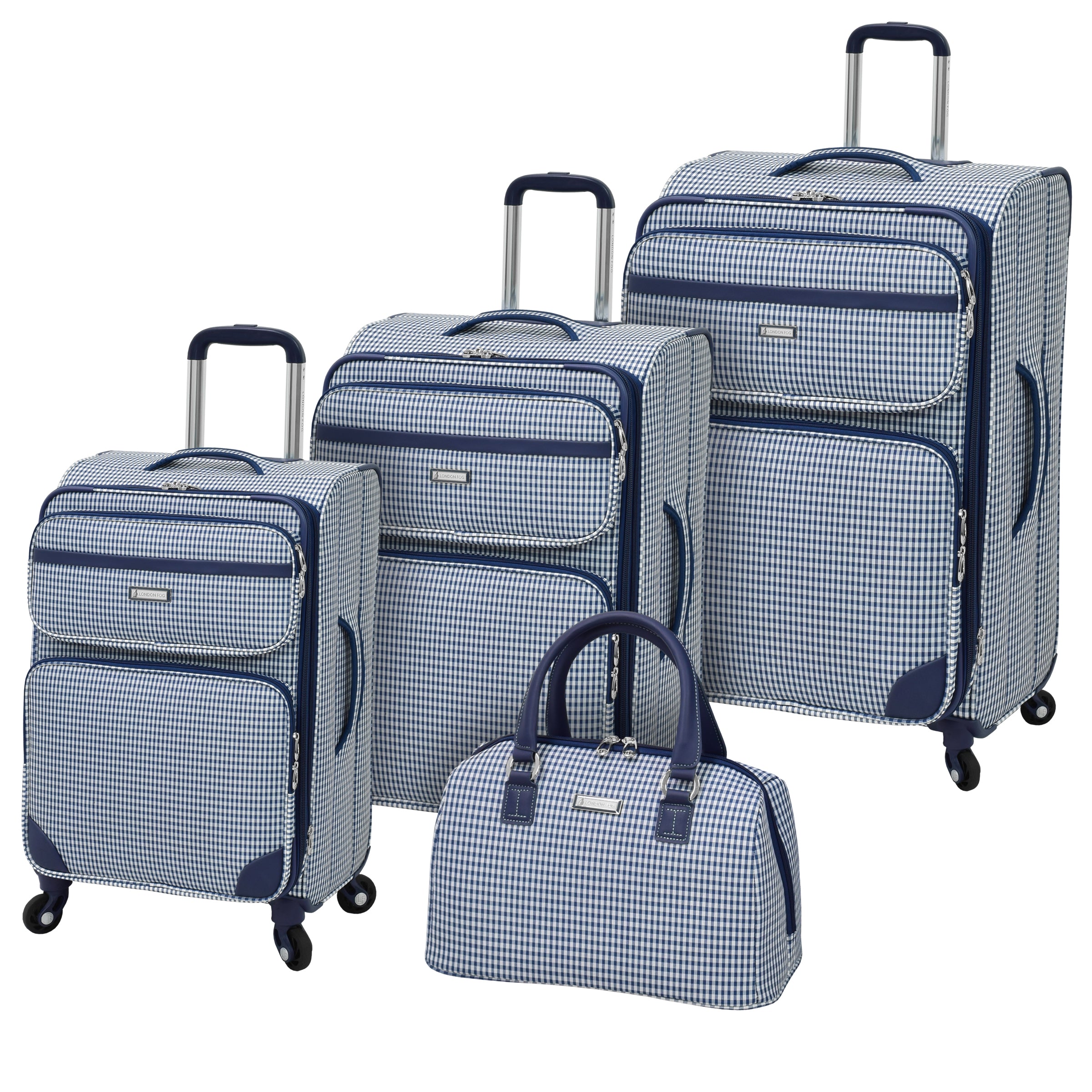 London Fog Hampton Piece Set 4-Wheel Luggage Sets – Luggage Online