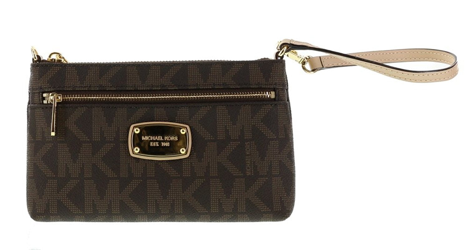 Michael Kors Large Wristlet MK PVC Logo Luggage Online