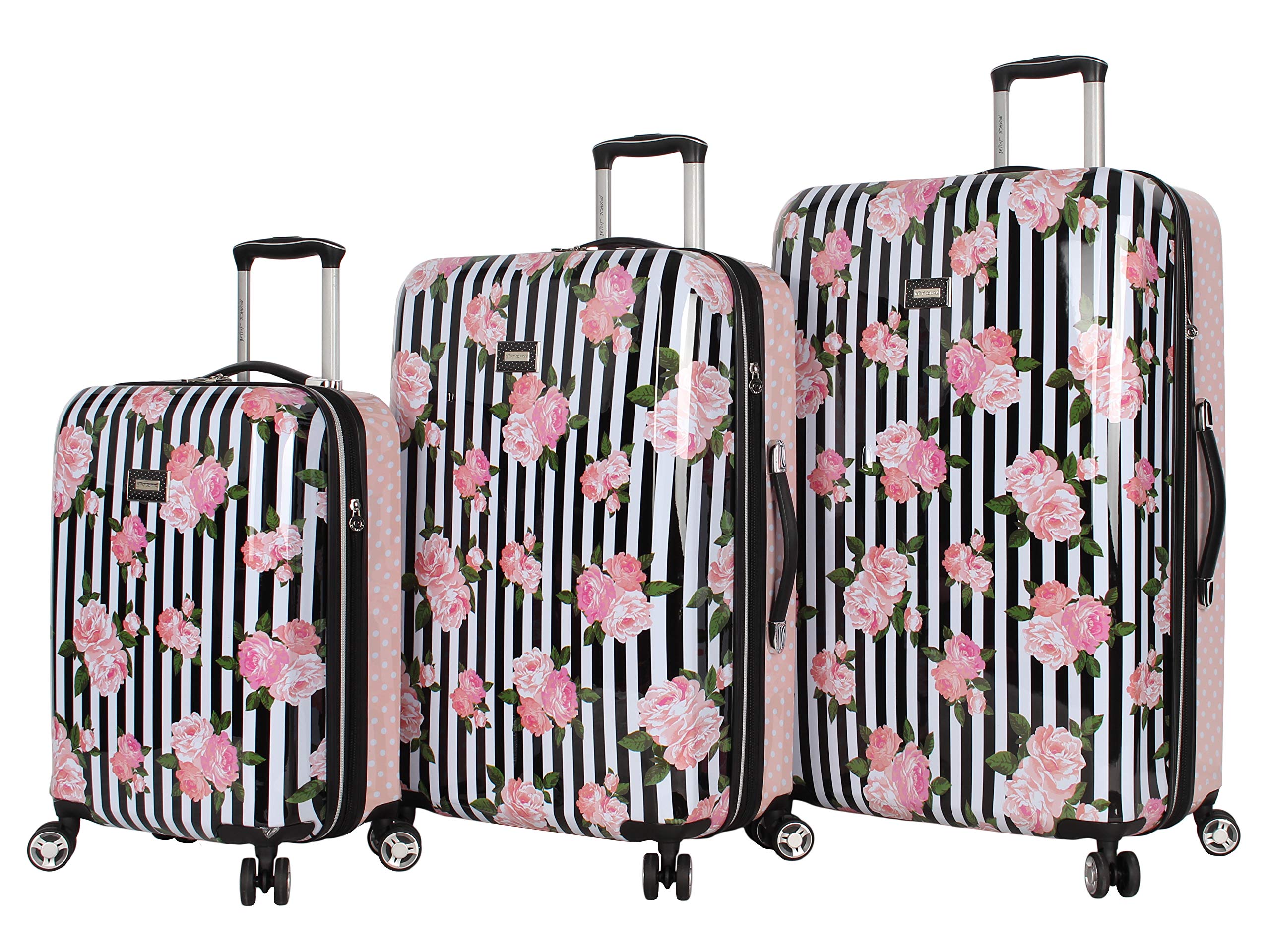 Nicole Miller EXP Spinner 4-Piece Luggage Set - Paige/Silver