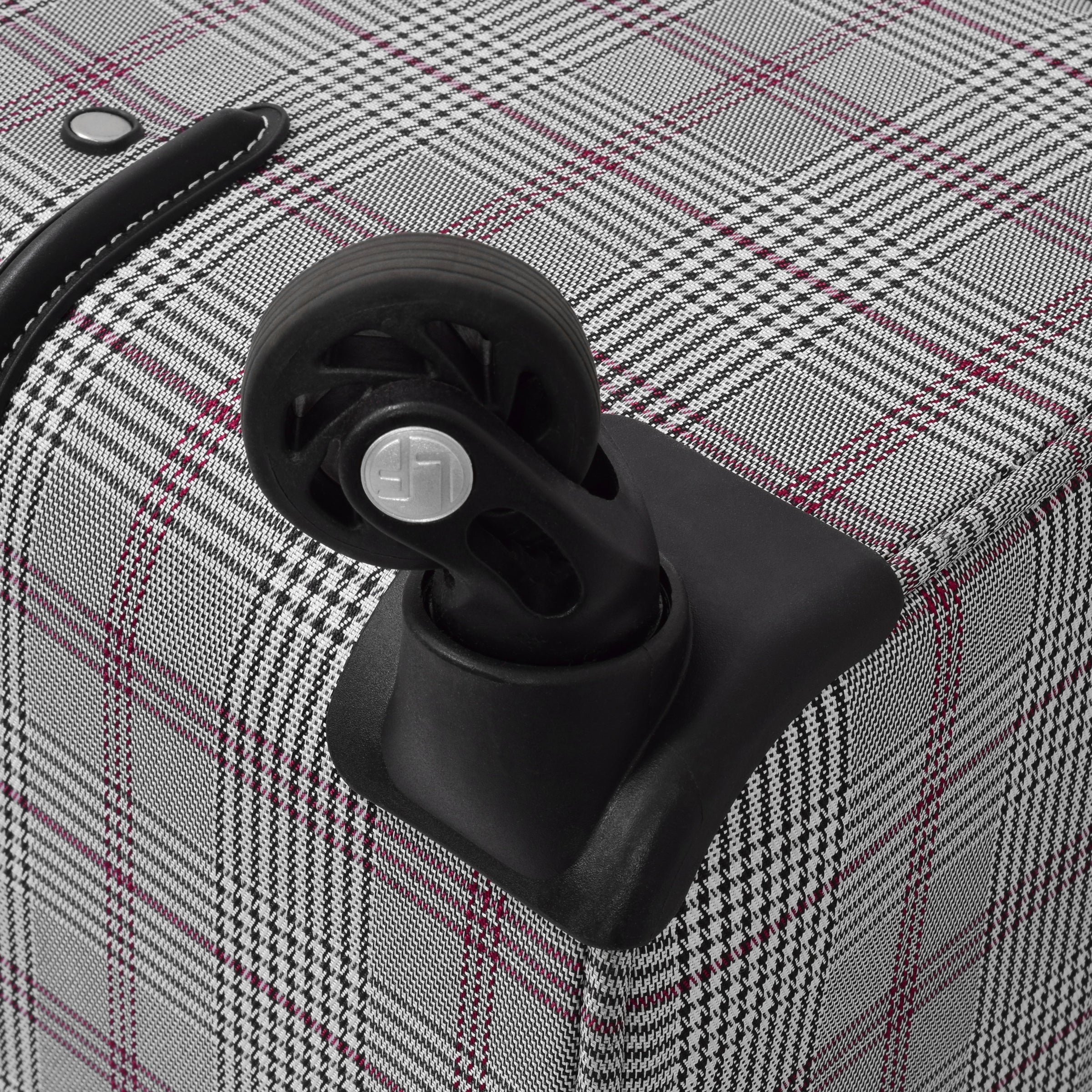 Grey/Burgundy Glen Plaid