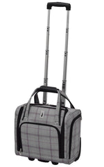 Grey/Burgundy Glen Plaid