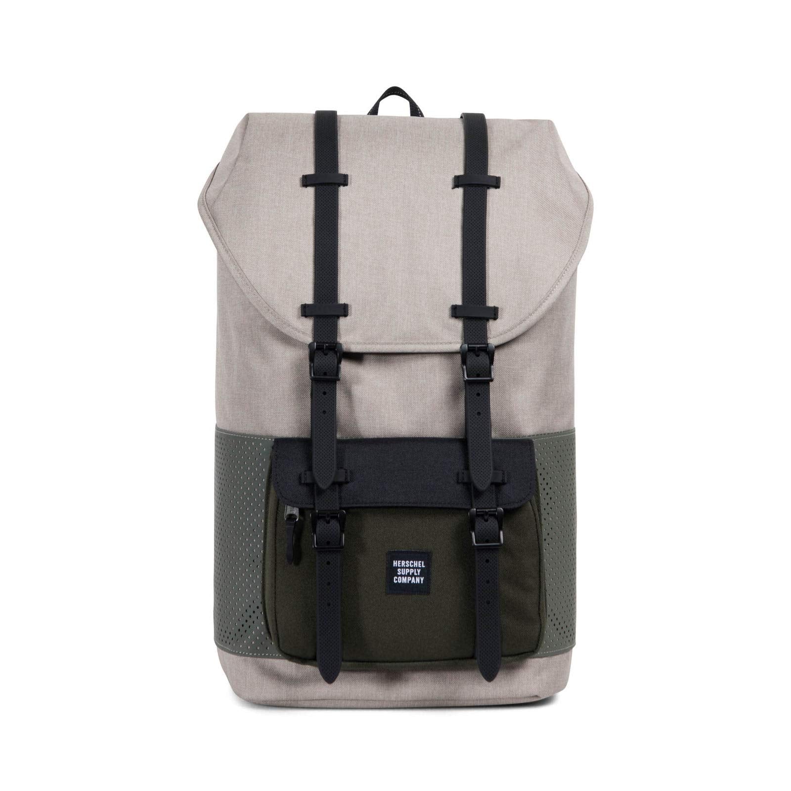 Light Khaki Crosshatch/Forest Night/Black Rubber