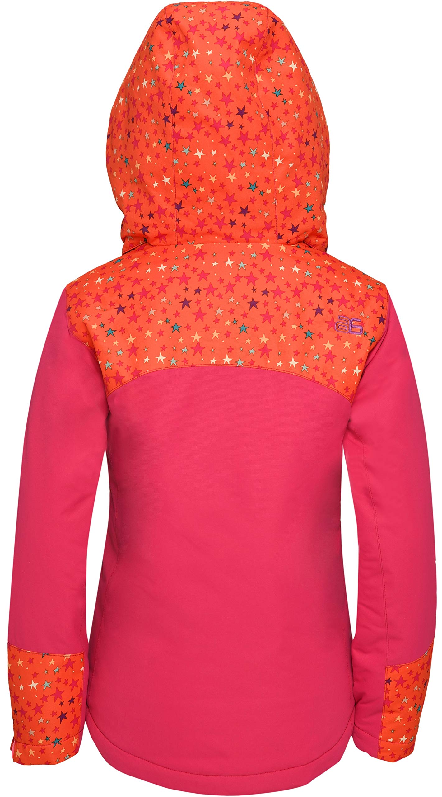 North Star Print Clementine/Fuchsia