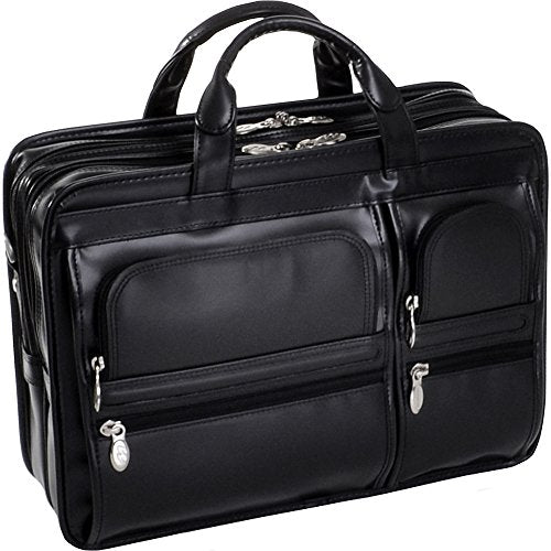 U.S. Luggage New York Rolling Briefcase Carry On Black Laptop Bag