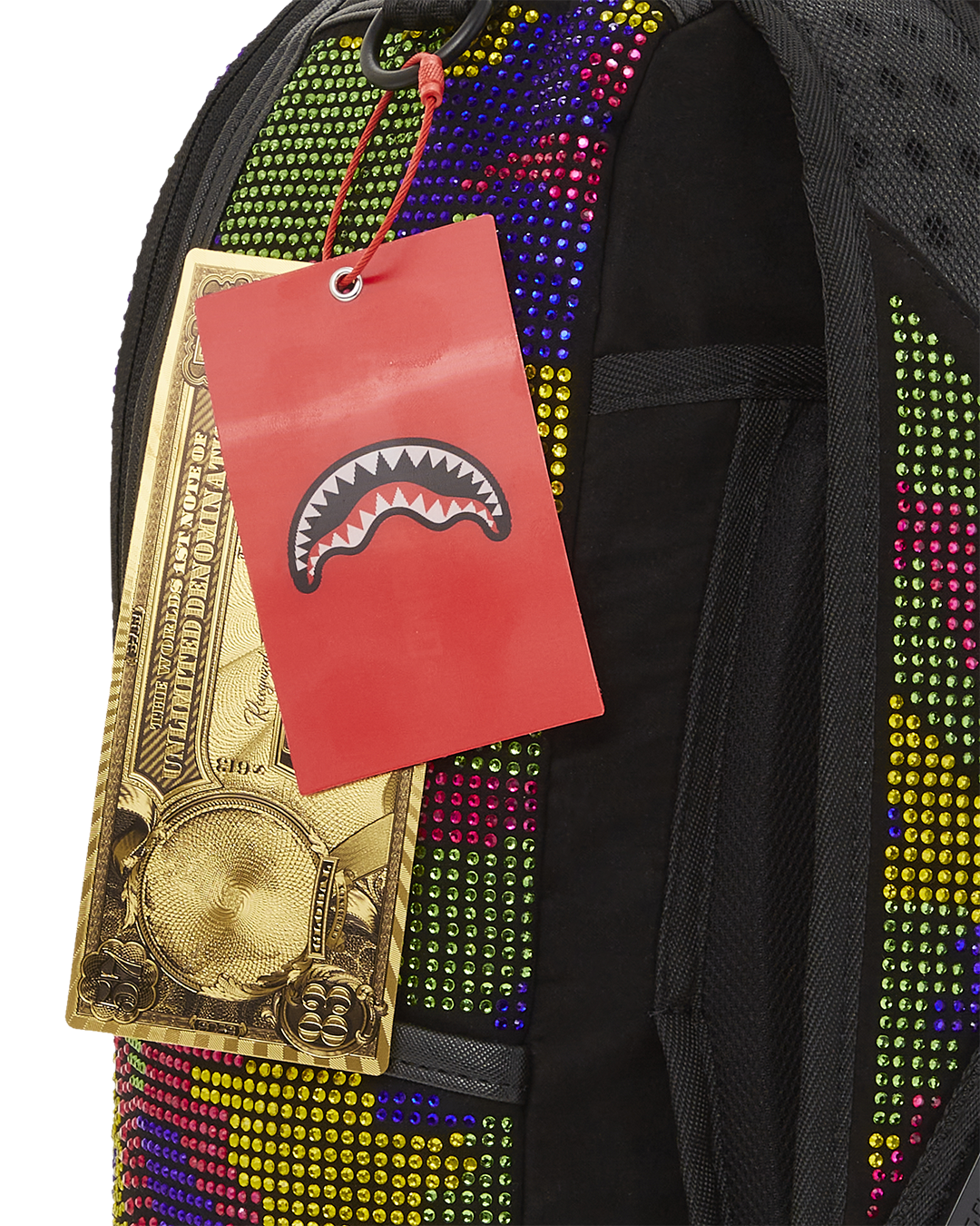 SPRAYGROUND: backpack with rhinestones - Blue  Sprayground duffel bag  910B4339NSZ online at