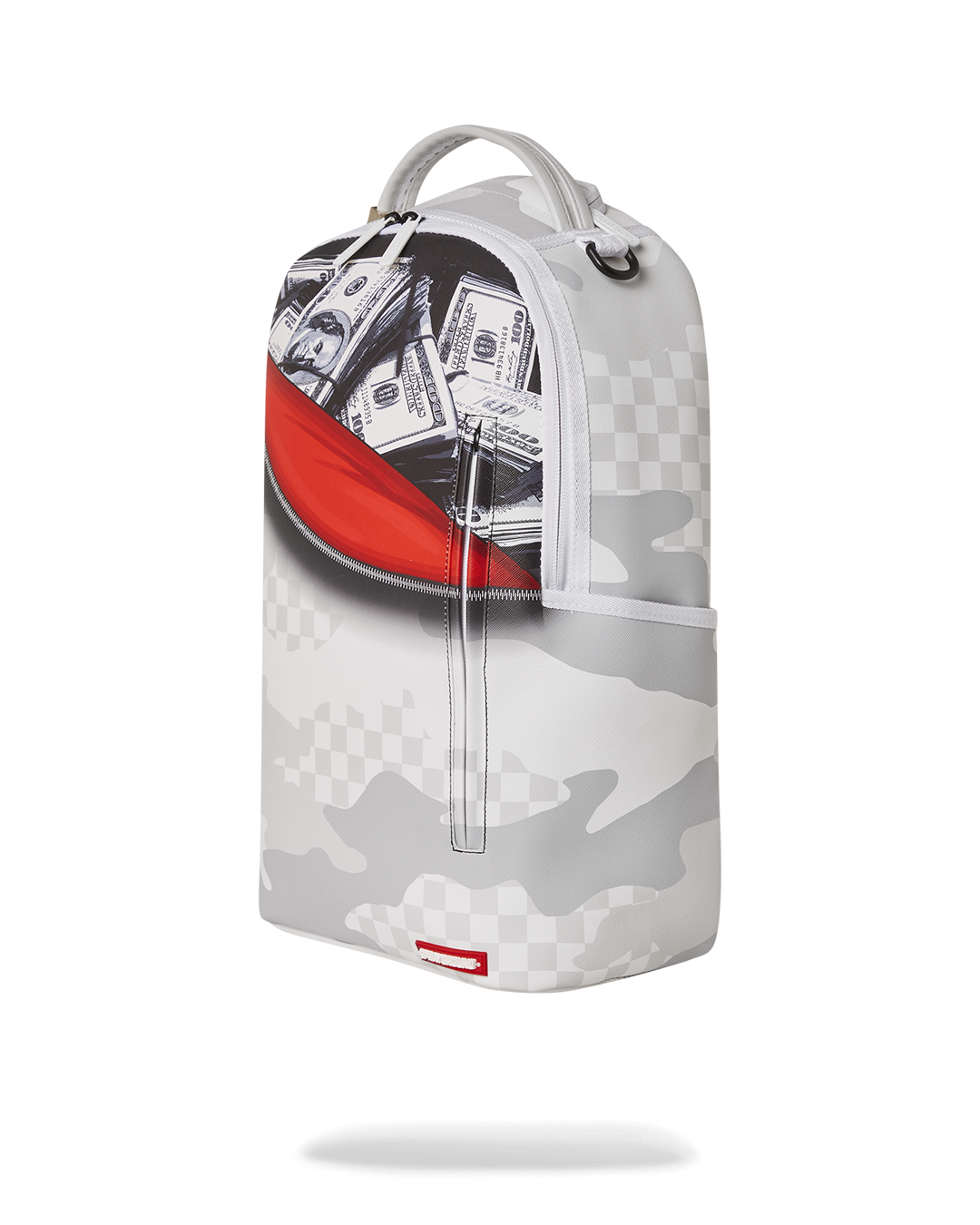 Sprayground Money Check Mini Backpack-Grey