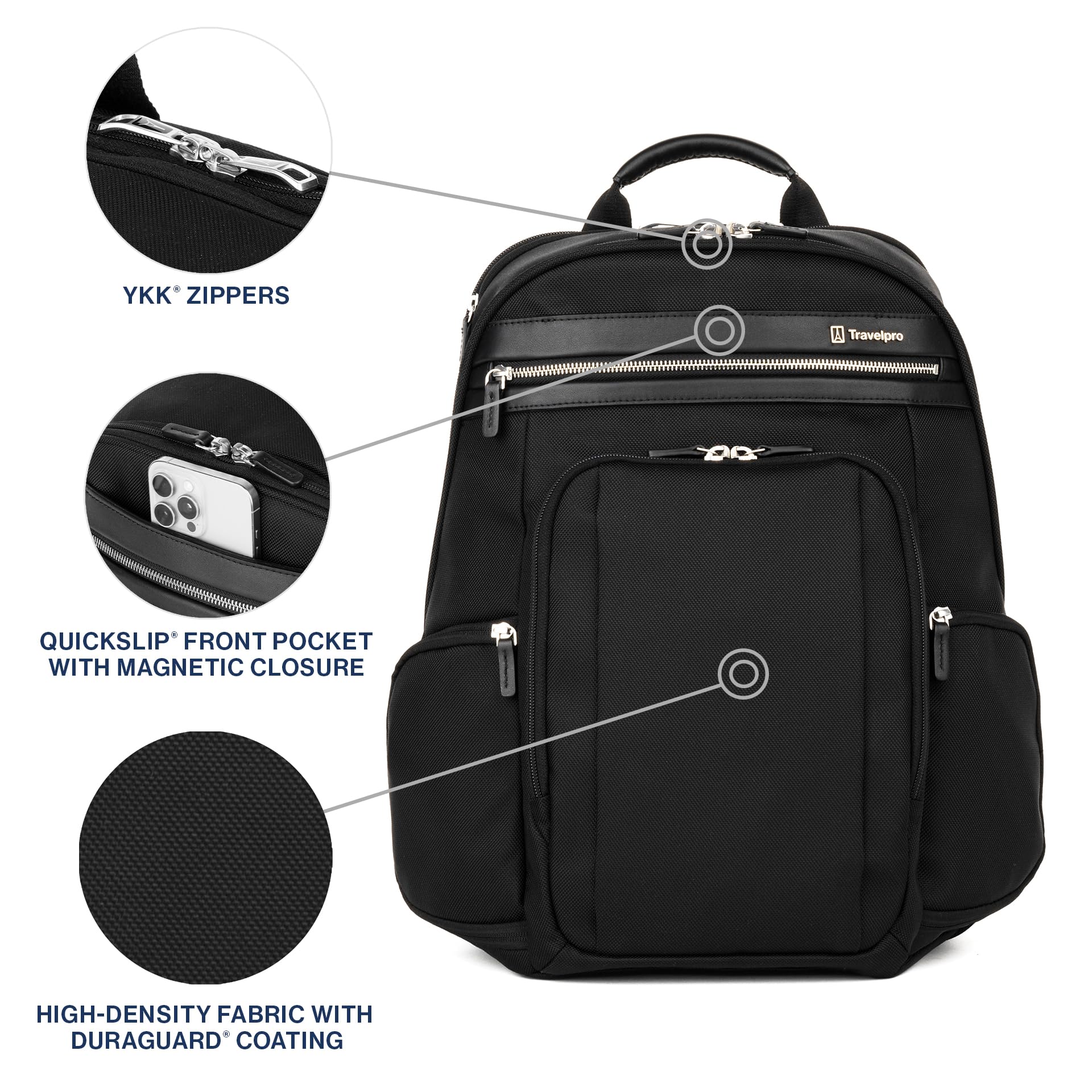 Elite Computer Bag Travelpro Platinum Elite Laptop Travel Backpack, Fits up to 17.5 Inch ...