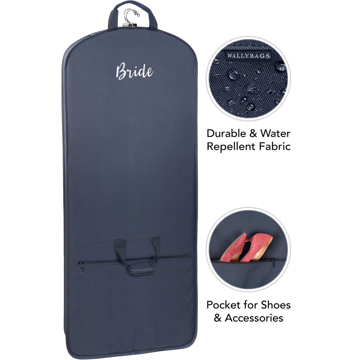 Navy - B1, Bride embroidery / 60-Inch