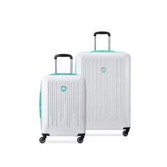 White with Teal Trim