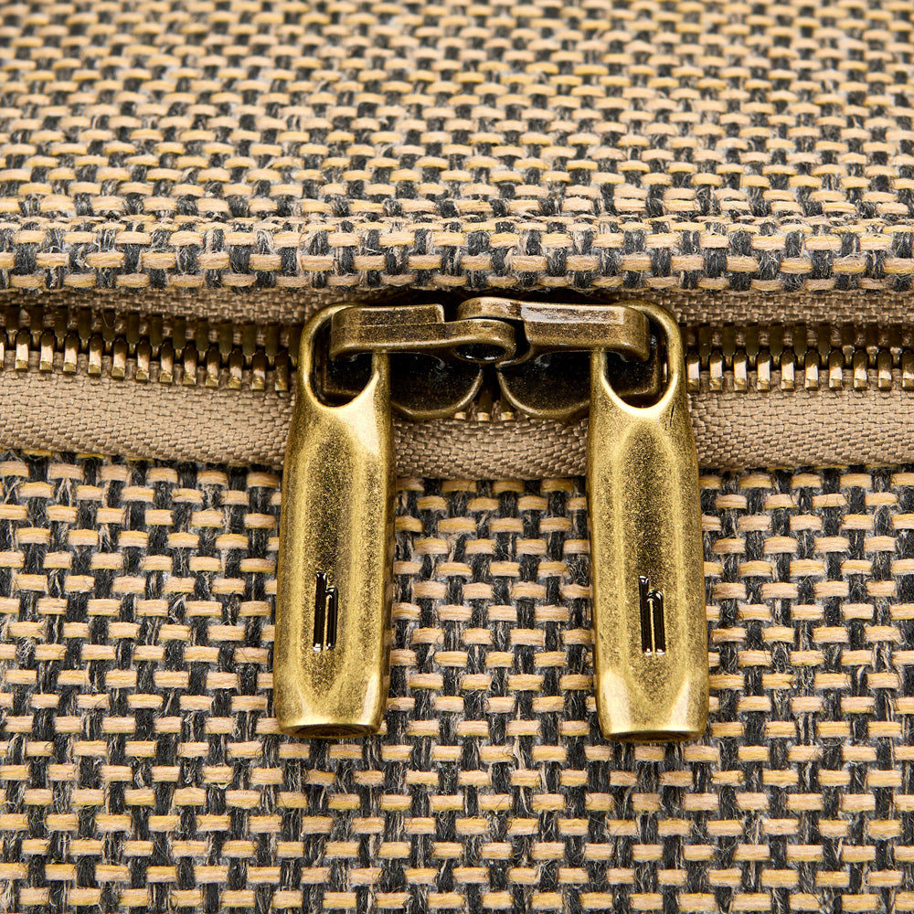 Tweed/Natural Leather