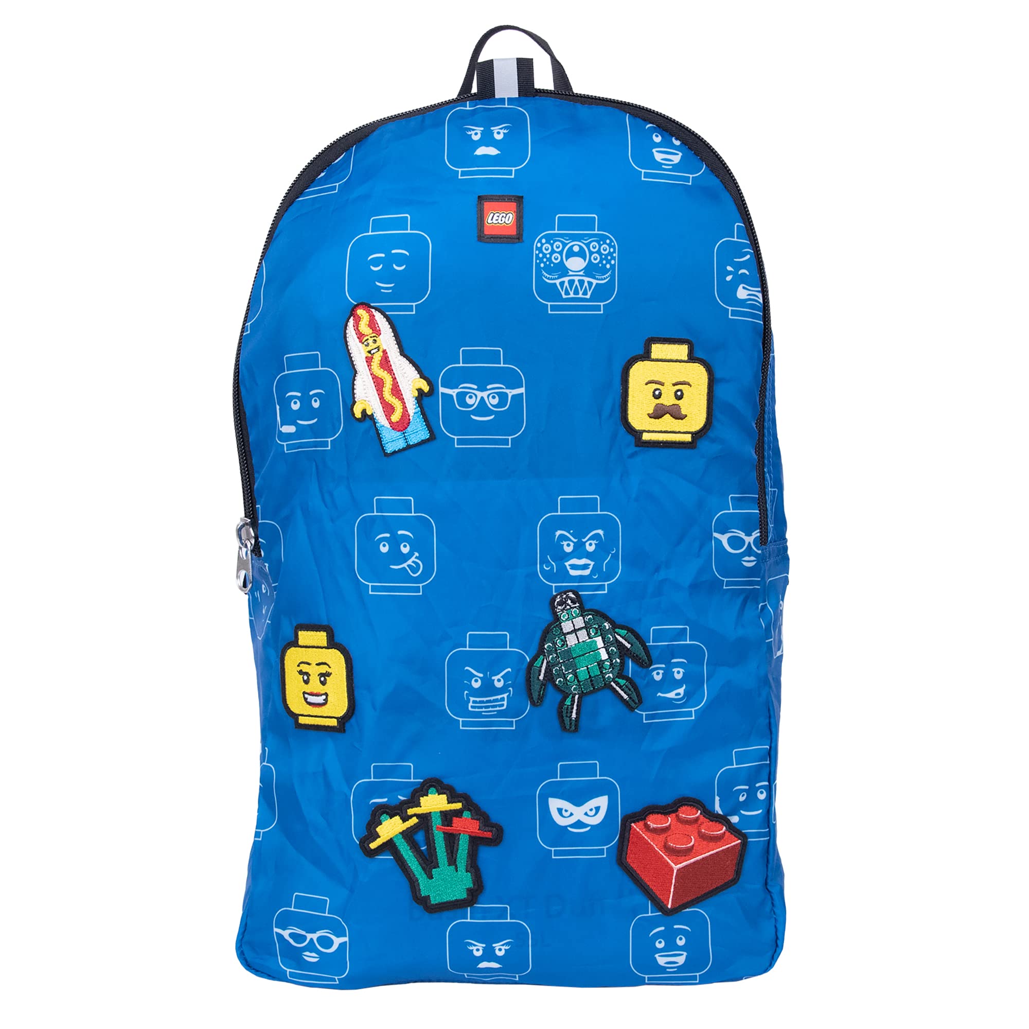 Lego Backpack Accessory LEGO Minifigure Packable Backpack W/ 6 Patches – Luggage Online