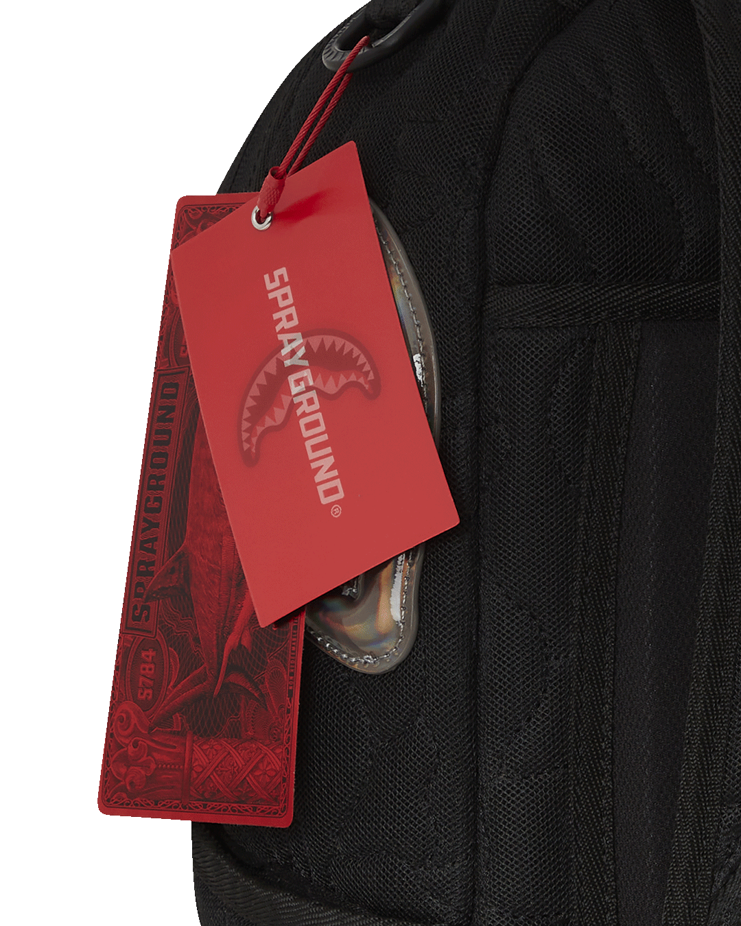 Black Quilted Irridescent