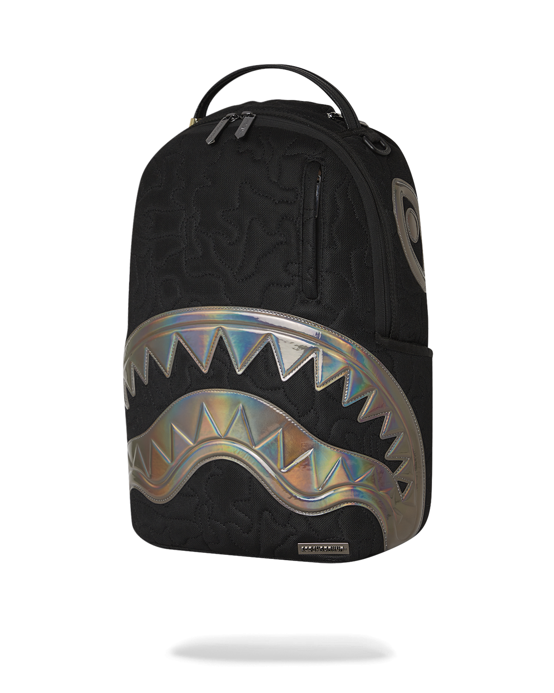 Black Quilted Irridescent