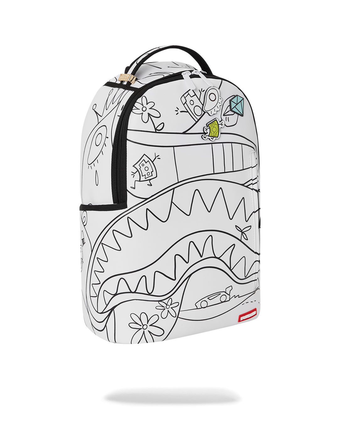 shark backpack black