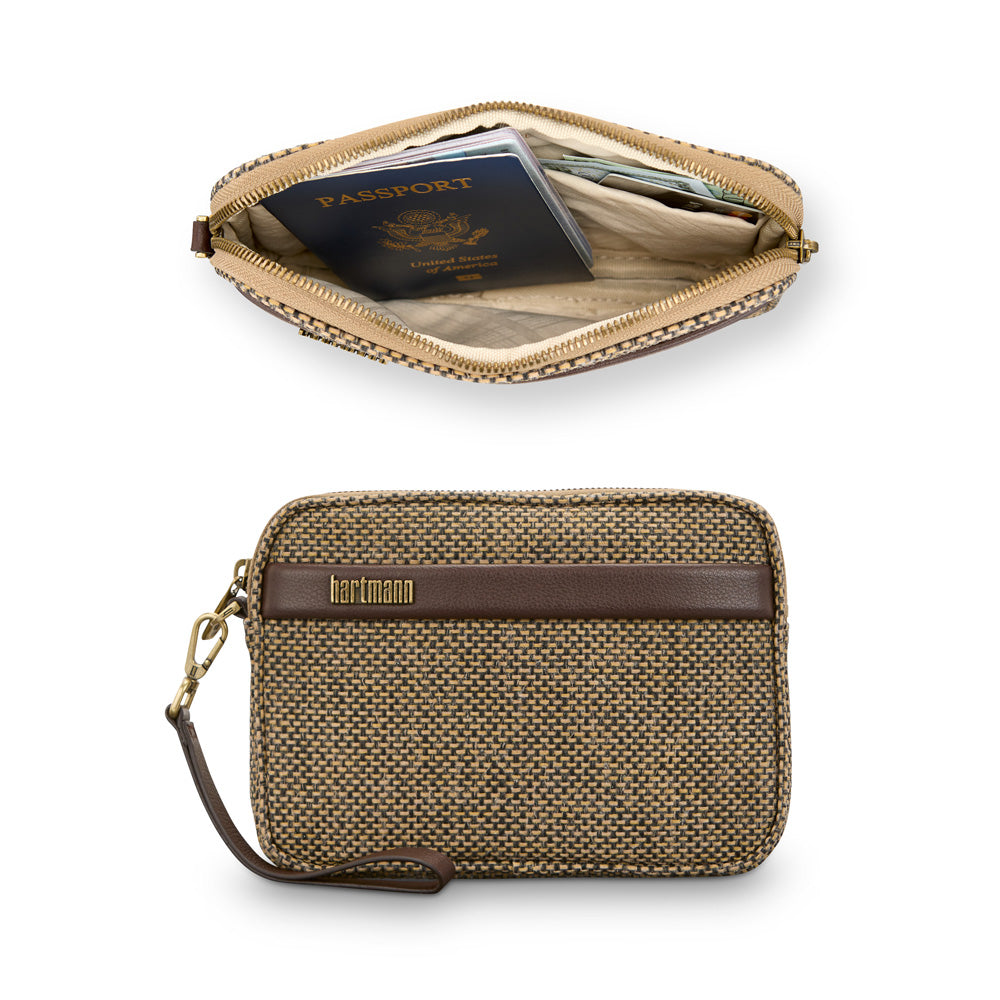 Tweed/Natural Leather