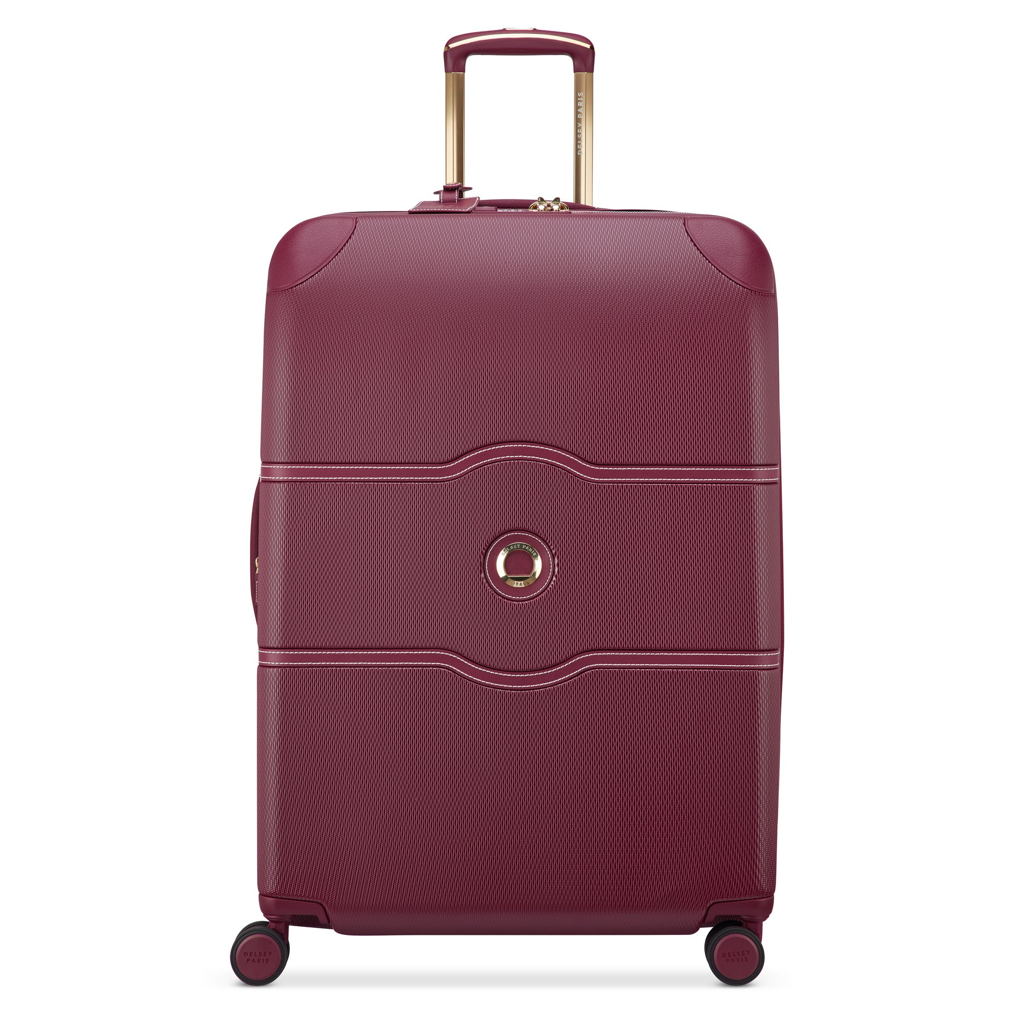 Burgundy / Checked-Large 28 Inch, No Brake