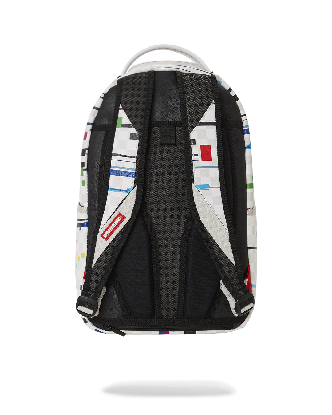 Glitch White Check